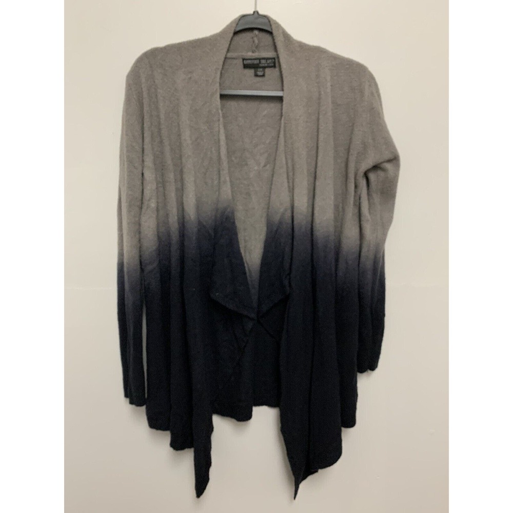 BAREFOOT DREAMS Bamboo Chic Lite Blue Gray Ombre Tie Dye Cardigan S/M